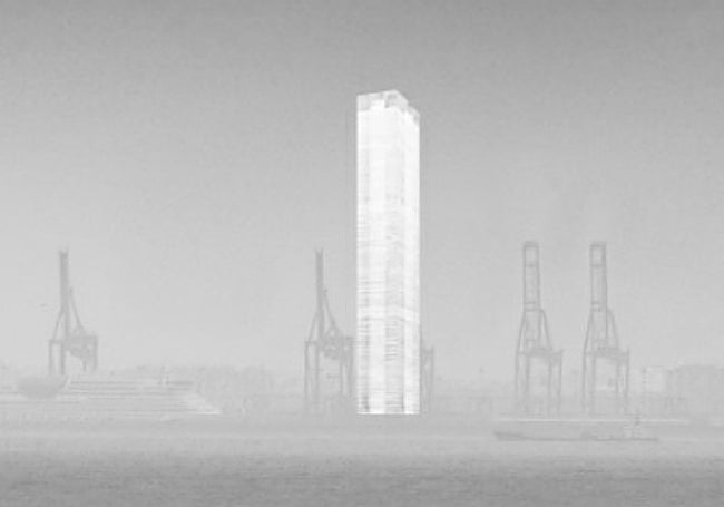 Proyecto de Carlos Cifuentes, que también incluía una cubierta a modo de plaza.